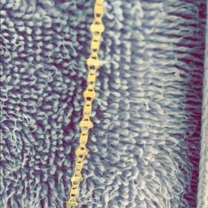 Stainless steel gold anklet